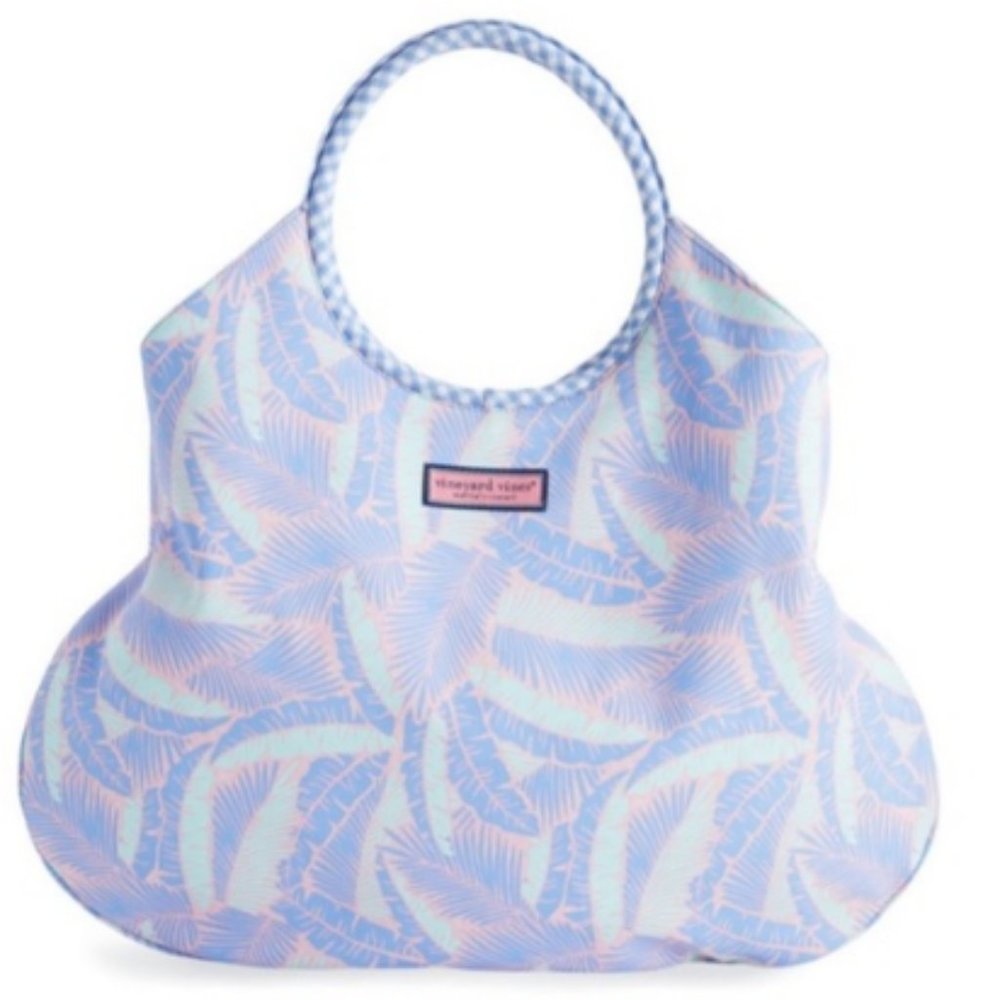 NWT Vineyard Vines Hibiscus Beach Tote Bag